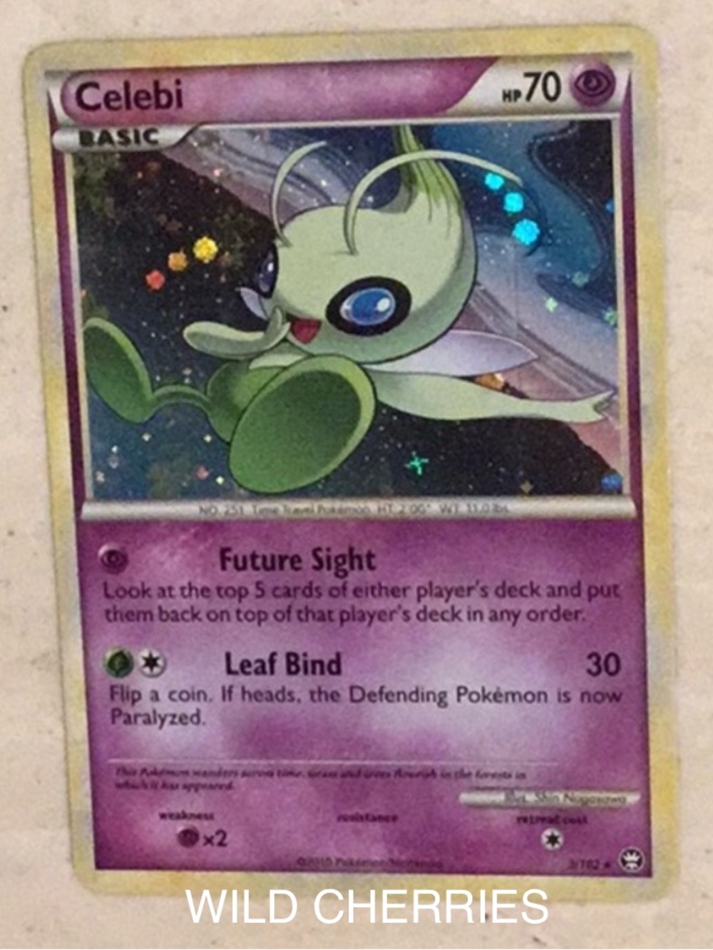 Pokemon Celebi 2010 Heartgold Soulsilver Triumphant 3/102 Holo Card HGSS TCG #3